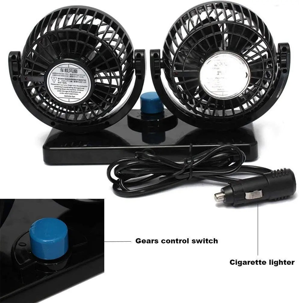 Electric Car Vehicle Fan AlHhomz